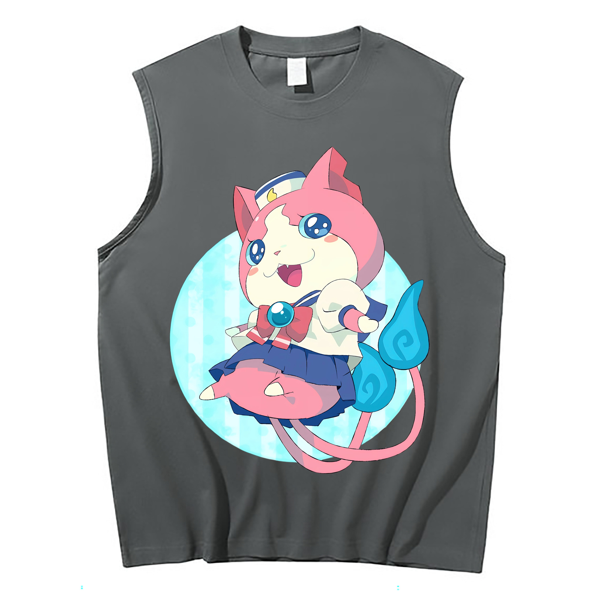 （画像用） 妖怪ウォッチ Yo-kai Watch コットン100％タンクトップ（フロントプリント）